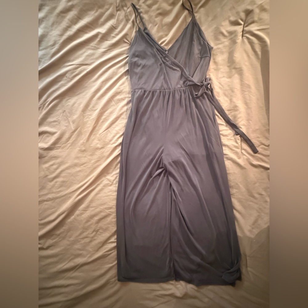 Sienna Sky Wide Leg Jumpsuit with side tie size medium